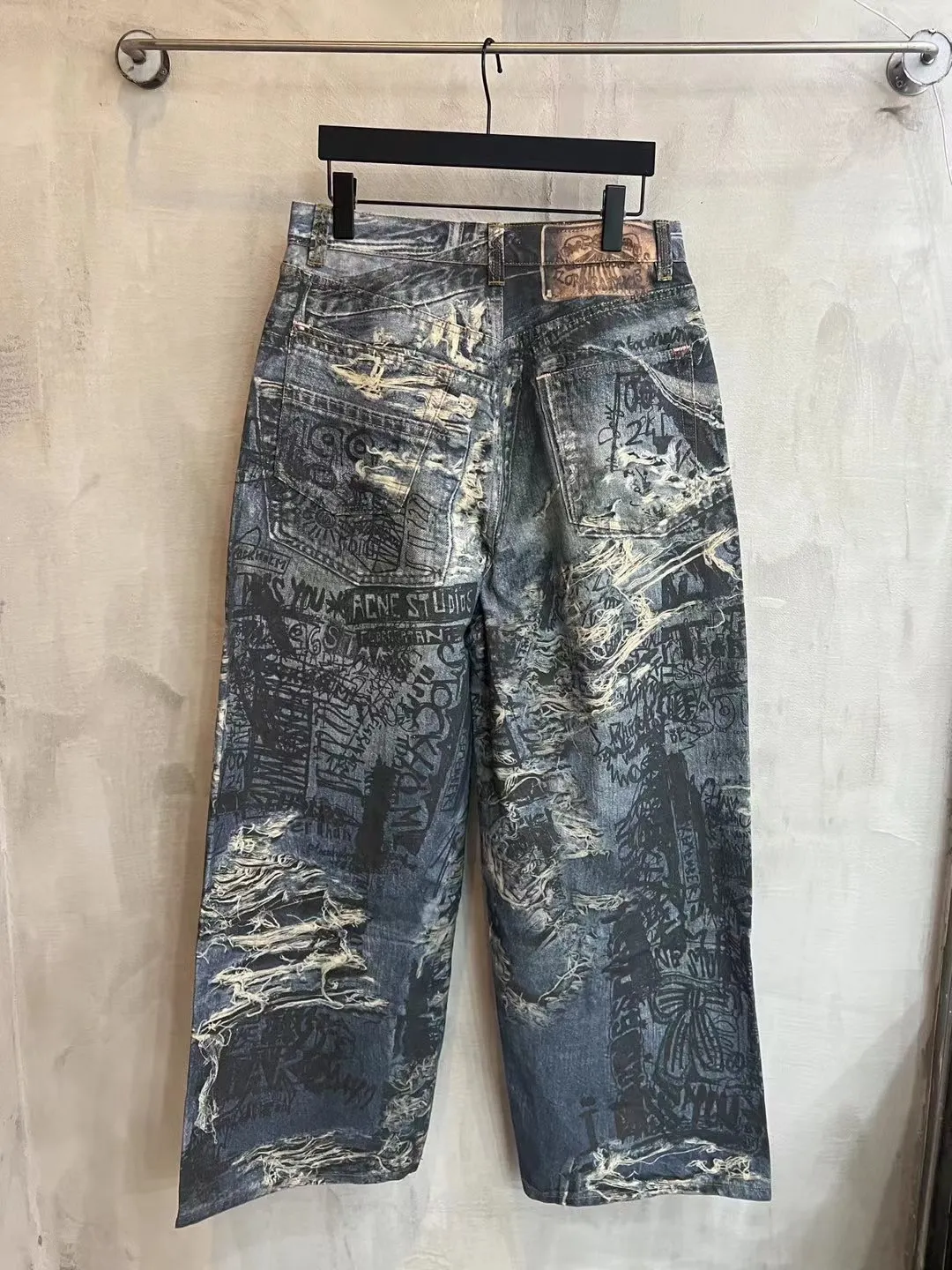 Digital Print Wide-Leg Jeans D25519936 — view 20