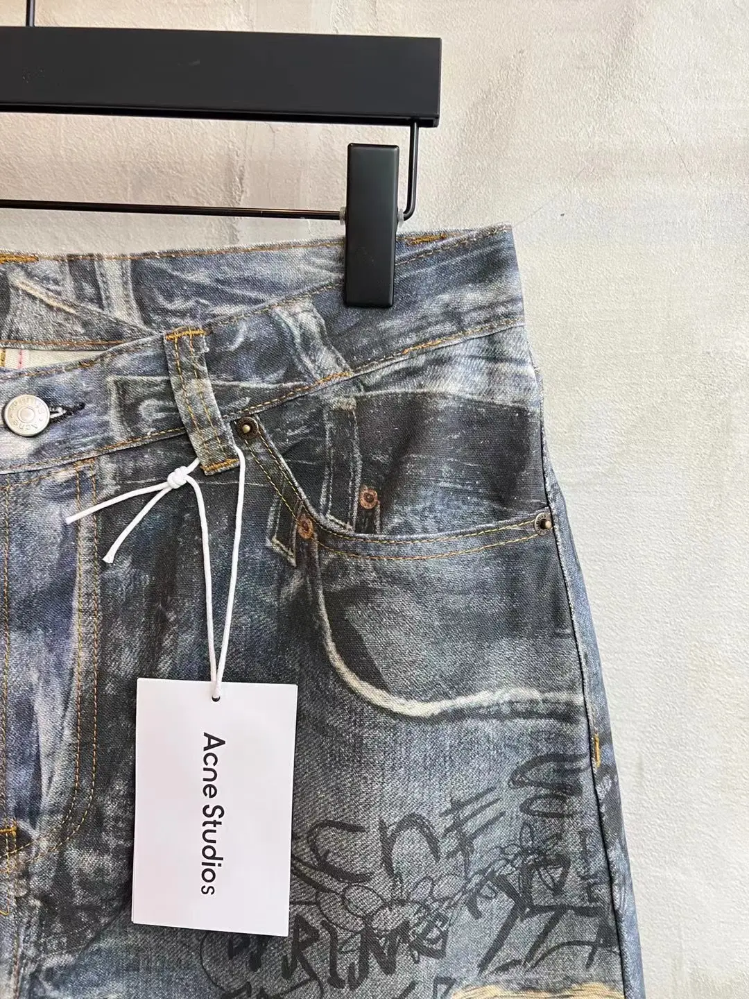Digital Print Wide-Leg Jeans D25519936 — view 22