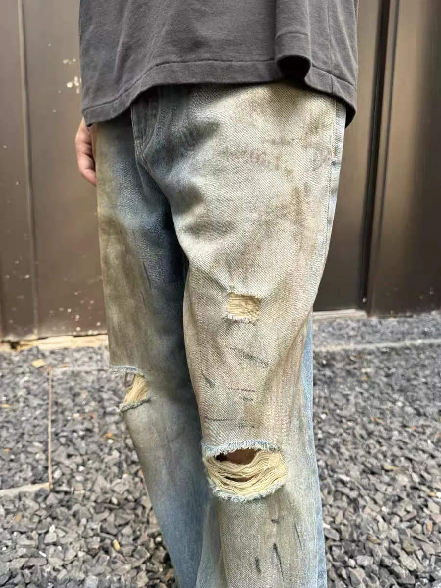 Acne Studios 2021 Loose-Fit Distressed Jeans D21521861 — view 5