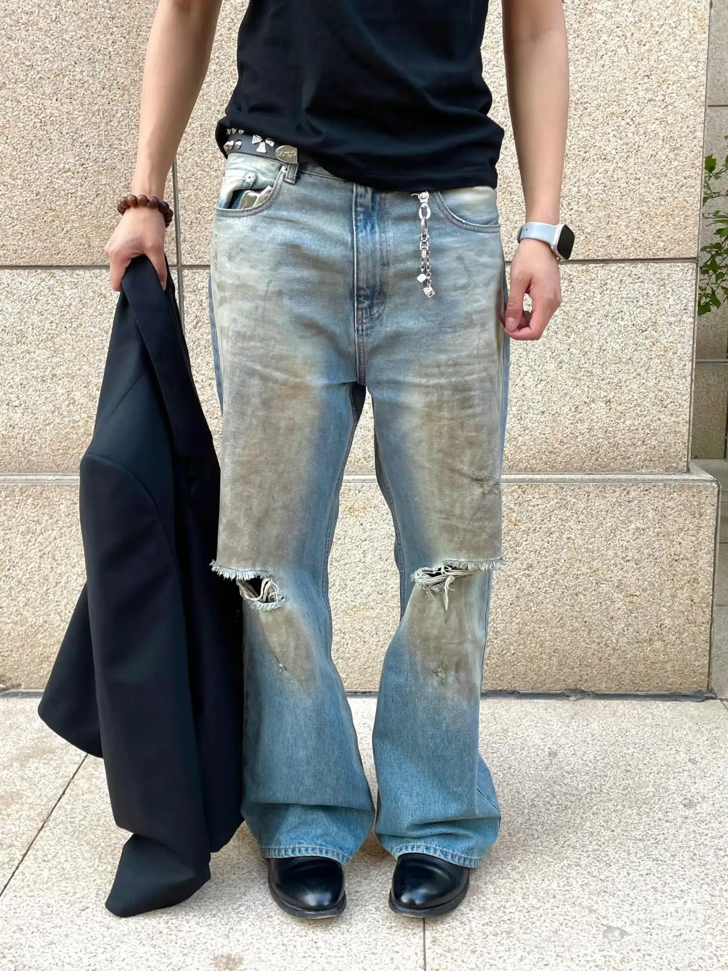 Acne Studios 2021 Loose-Fit Distressed Jeans D21521861 — view 7