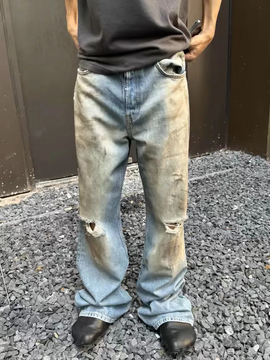 Acne Studios 2021 Loose-Fit Distressed Jeans D21521861 — view 8