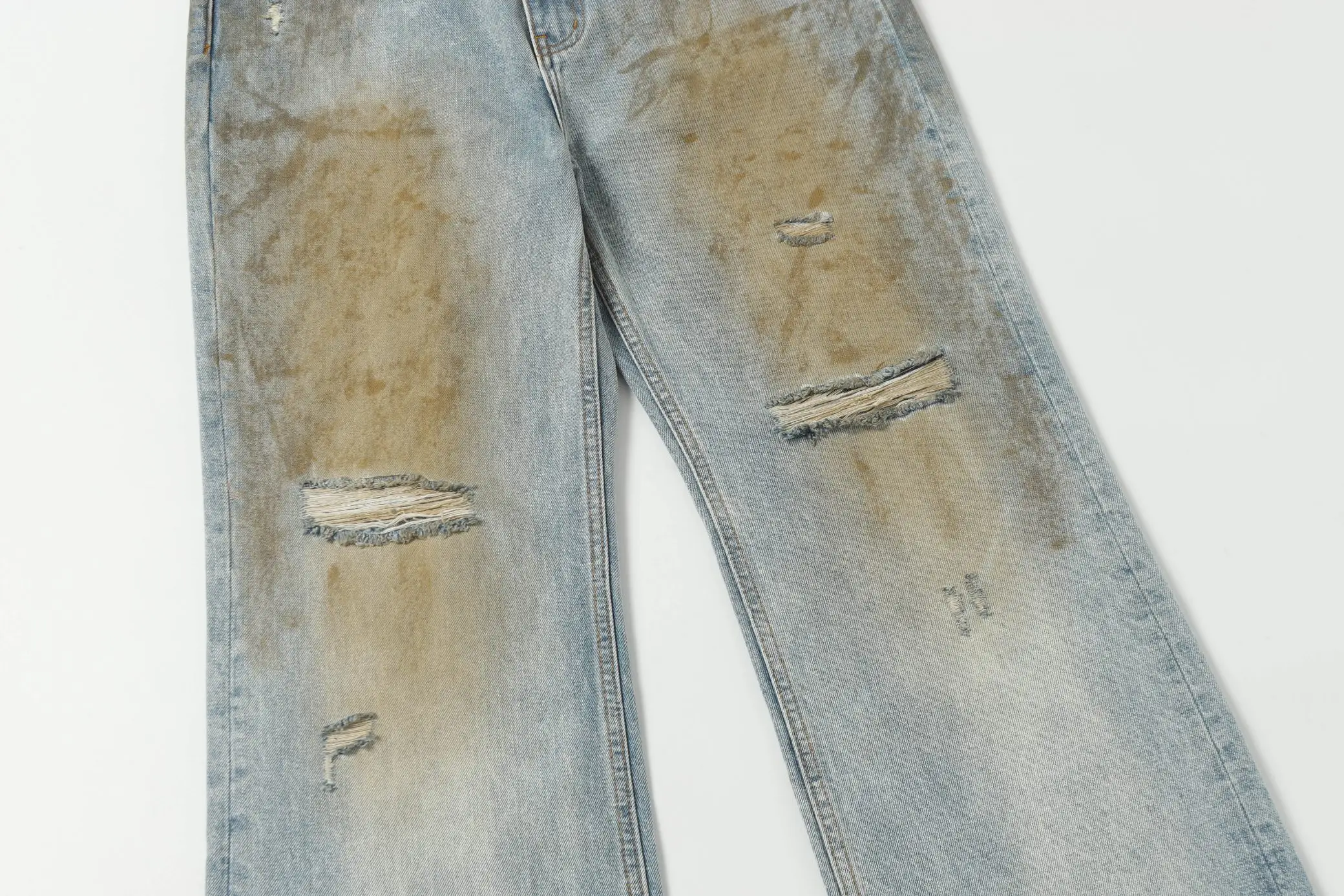 Acne Studios 2021 Loose-Fit Distressed Jeans D21521861 — view 12