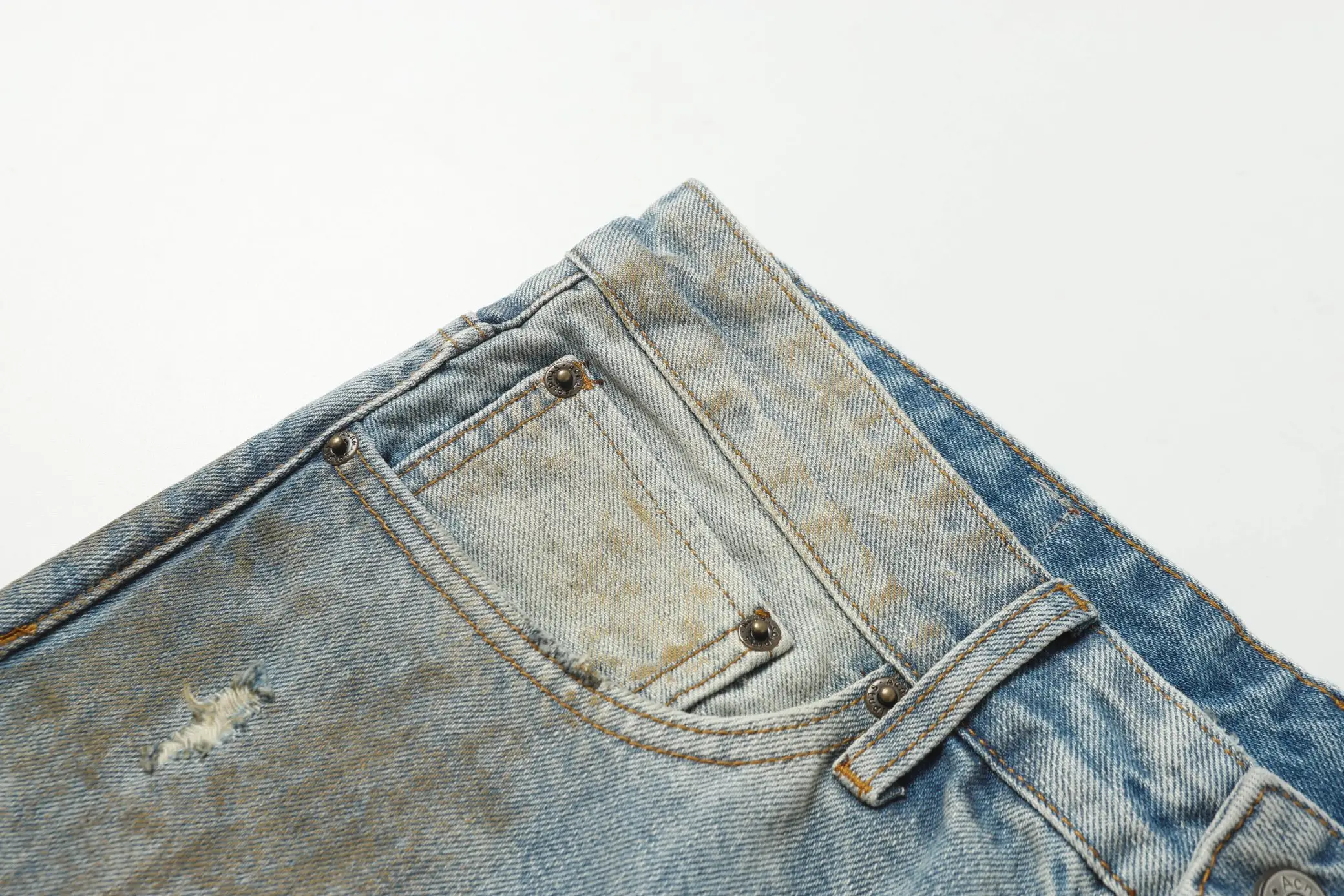 Acne Studios 2021 Loose-Fit Distressed Jeans D21521861 — view 15