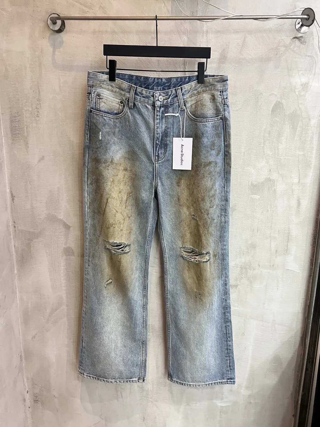Acne Studios 2021 Loose-Fit Distressed Jeans D21521861 — view 19