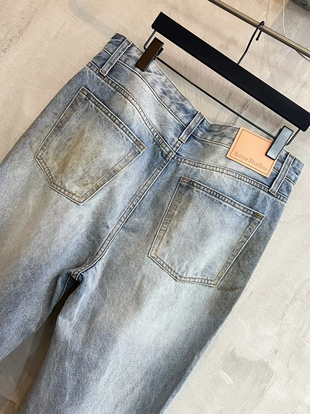 Acne Studios 2021 Loose-Fit Distressed Jeans D21521861 — view 25