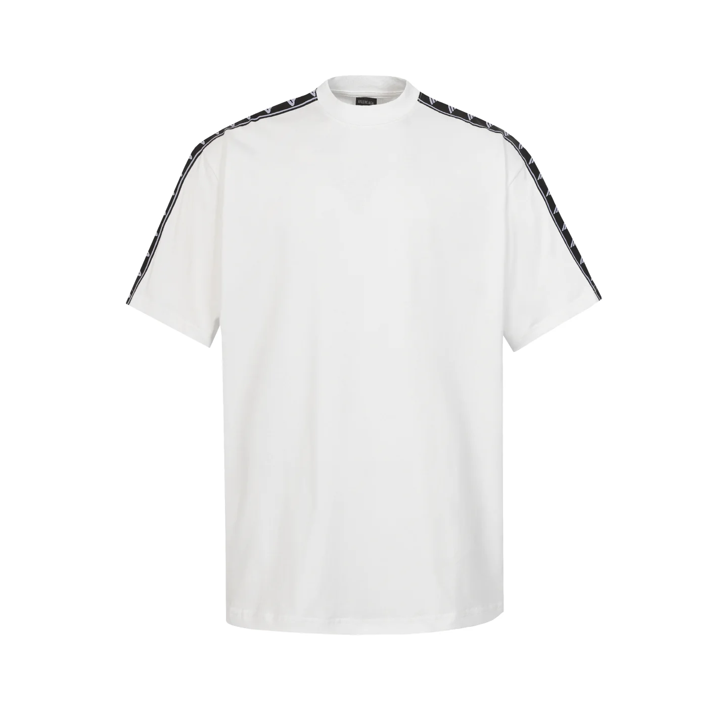 Logo-Tape Cotton-Jersey T-Shirt D14520035