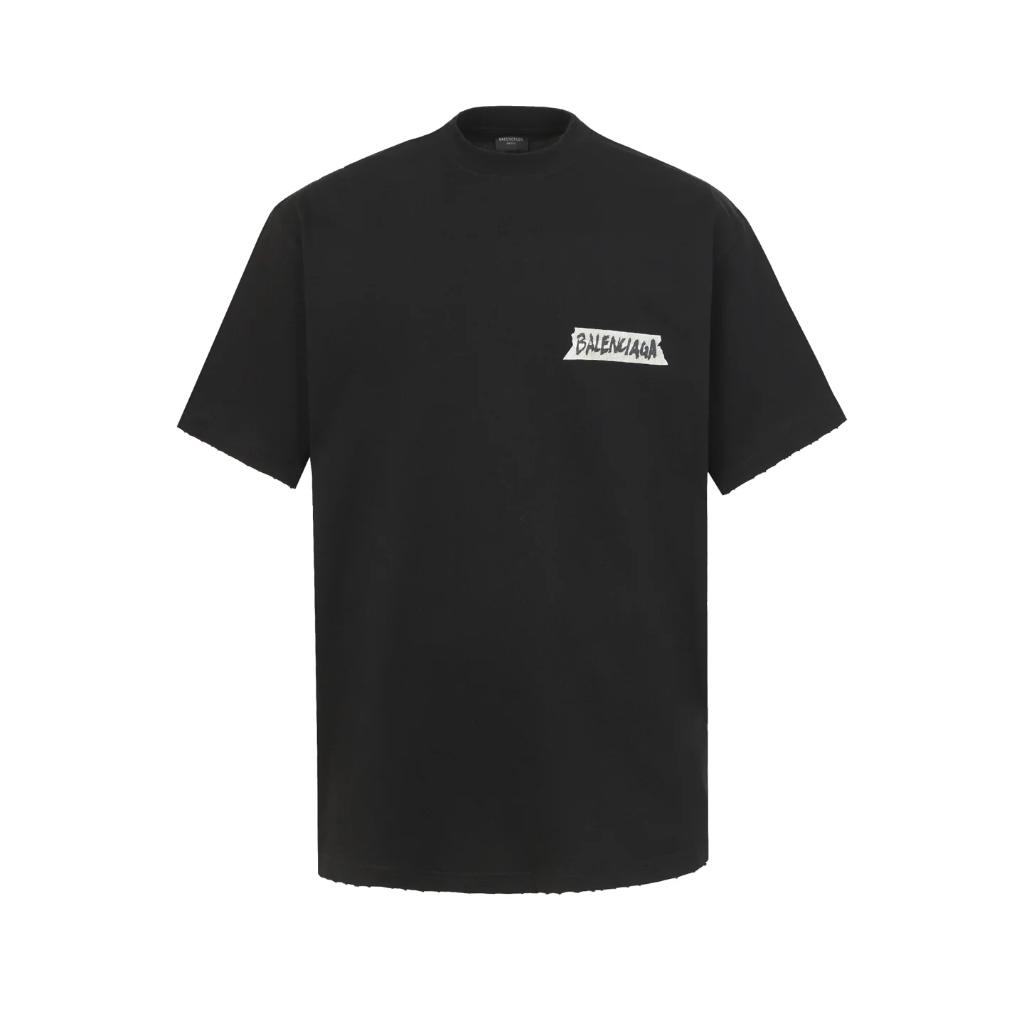 Tape Logo Oversized Cotton T-Shirt D15020050
