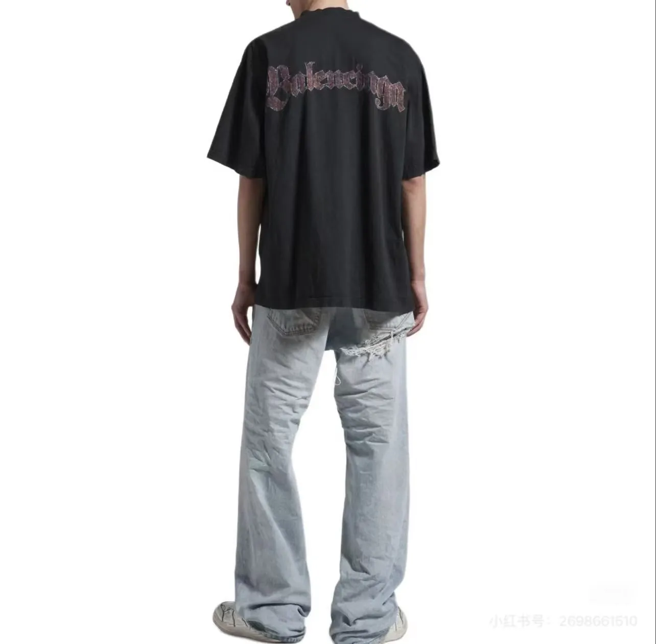 Crest Logo Graphic Oversized T-Shirt D15520021 — view 2