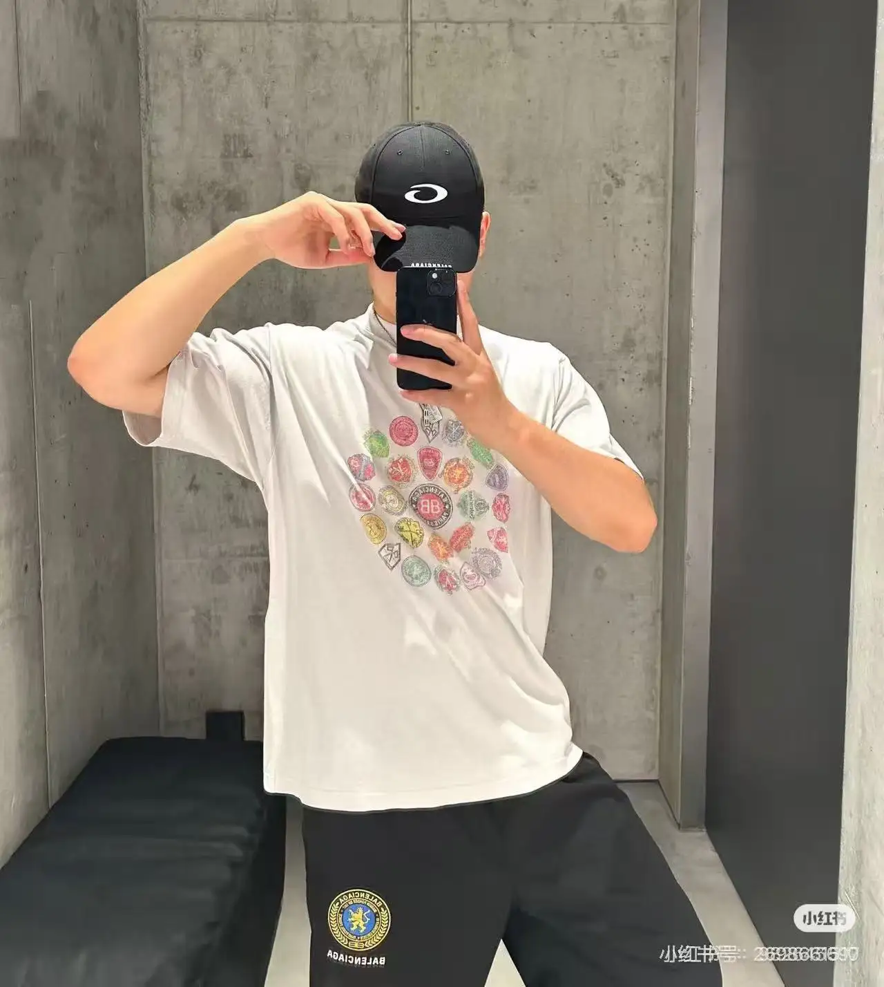 Crest Logo Graphic Oversized T-Shirt D15520021 — view 5