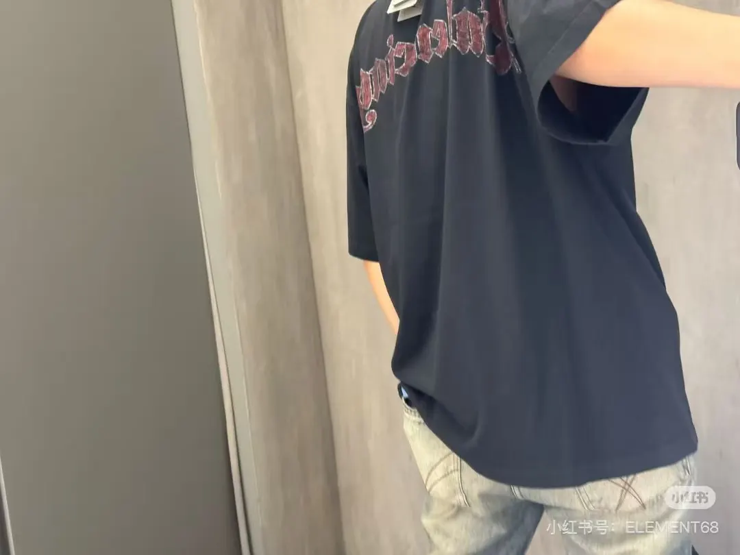 Crest Logo Graphic Oversized T-Shirt D15520021 — view 9