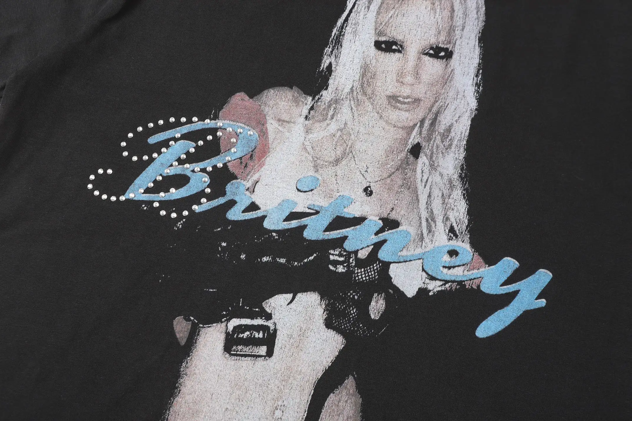 Britney Spears Graphic Print Oversized T-Shirt D15520044 — view 8