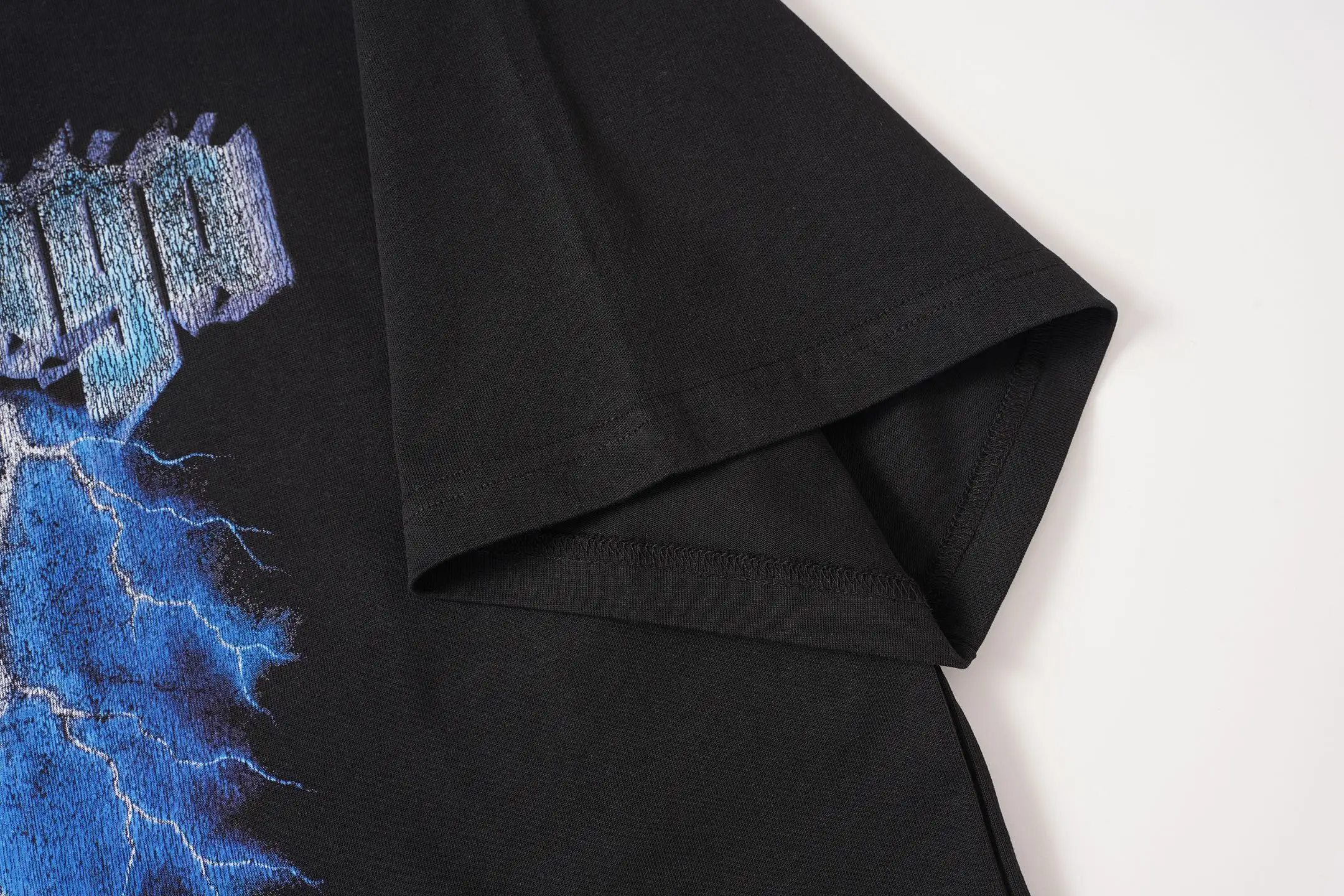 Eiffel Tower Lightning Print Oversized T-Shirt D15520057 — view 8