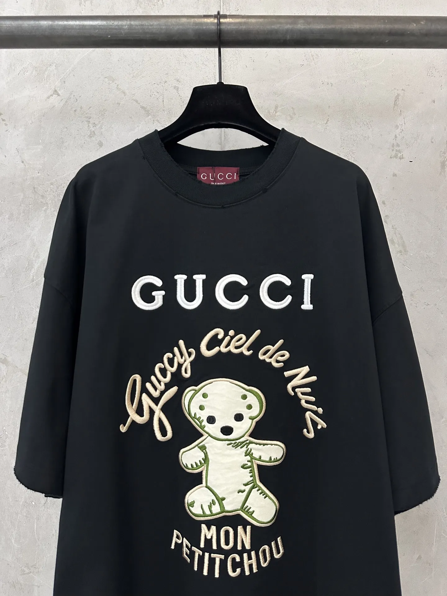 Teddy Bear Embroidered Cotton T-Shirt D18011954 — view 3