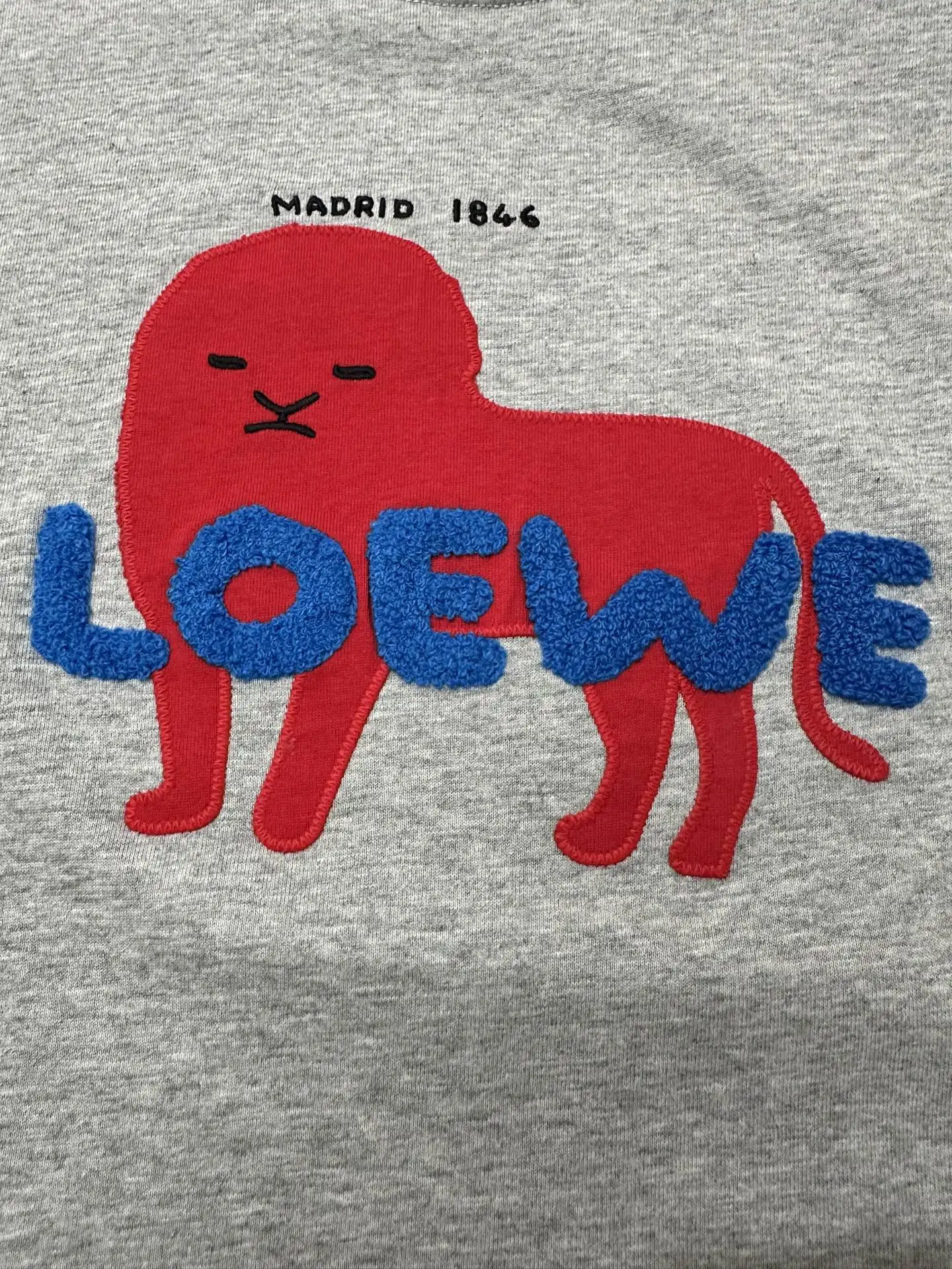 Embroidered Lion Logo Cotton T-Shirt D18018980 — view 7
