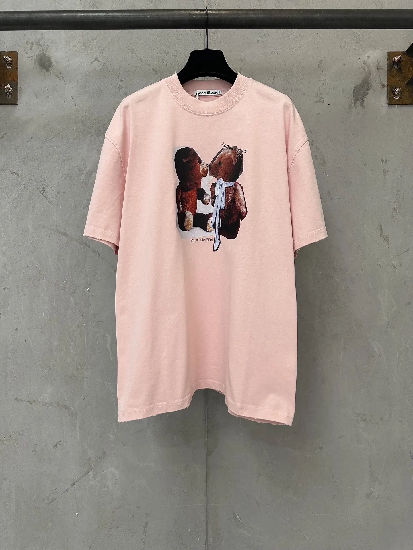 Bear Print Heavyweight Cotton T-Shirt D18011745