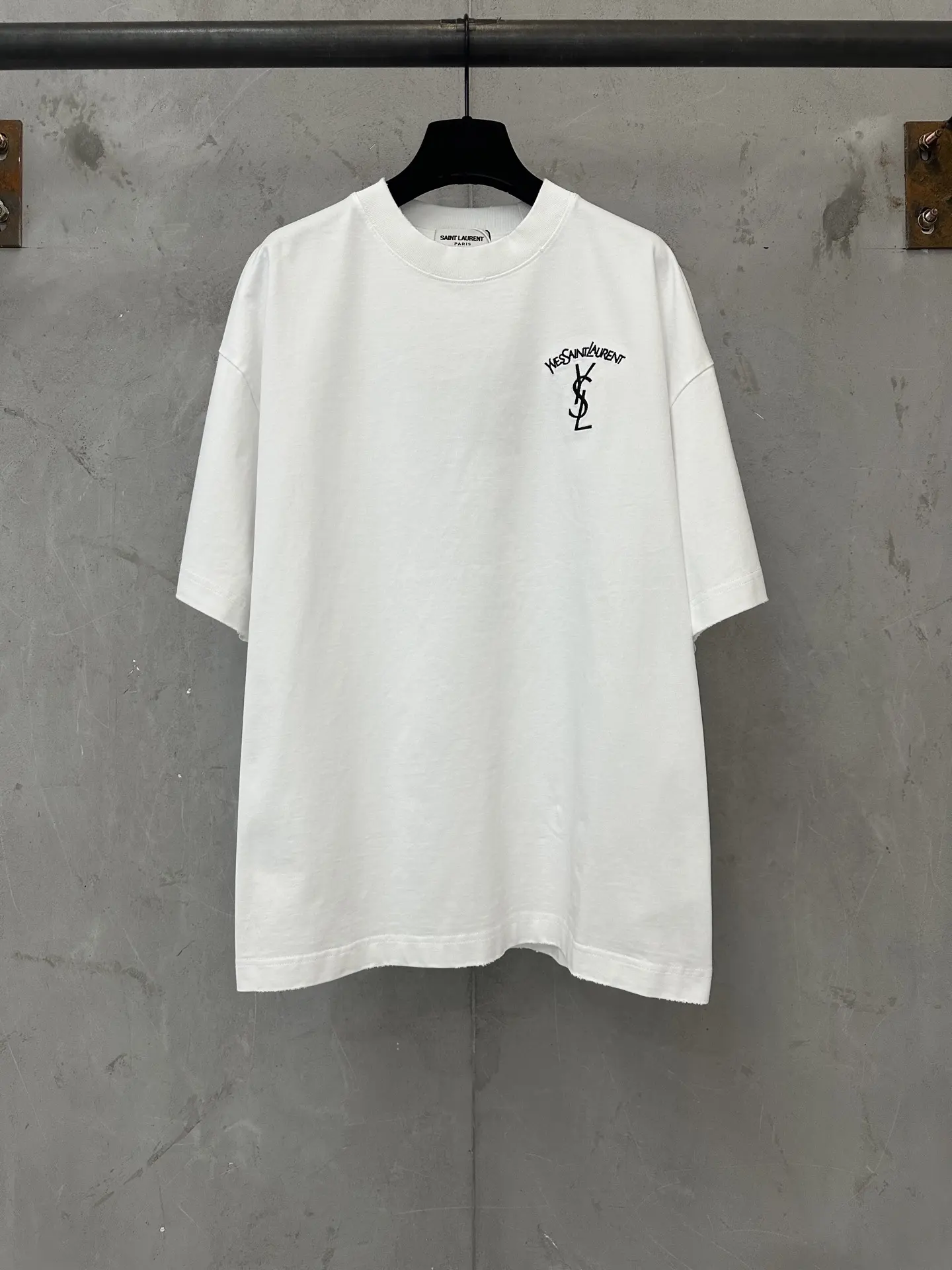 Logo Embroidered Heavyweight Cotton T-Shirt D19011757