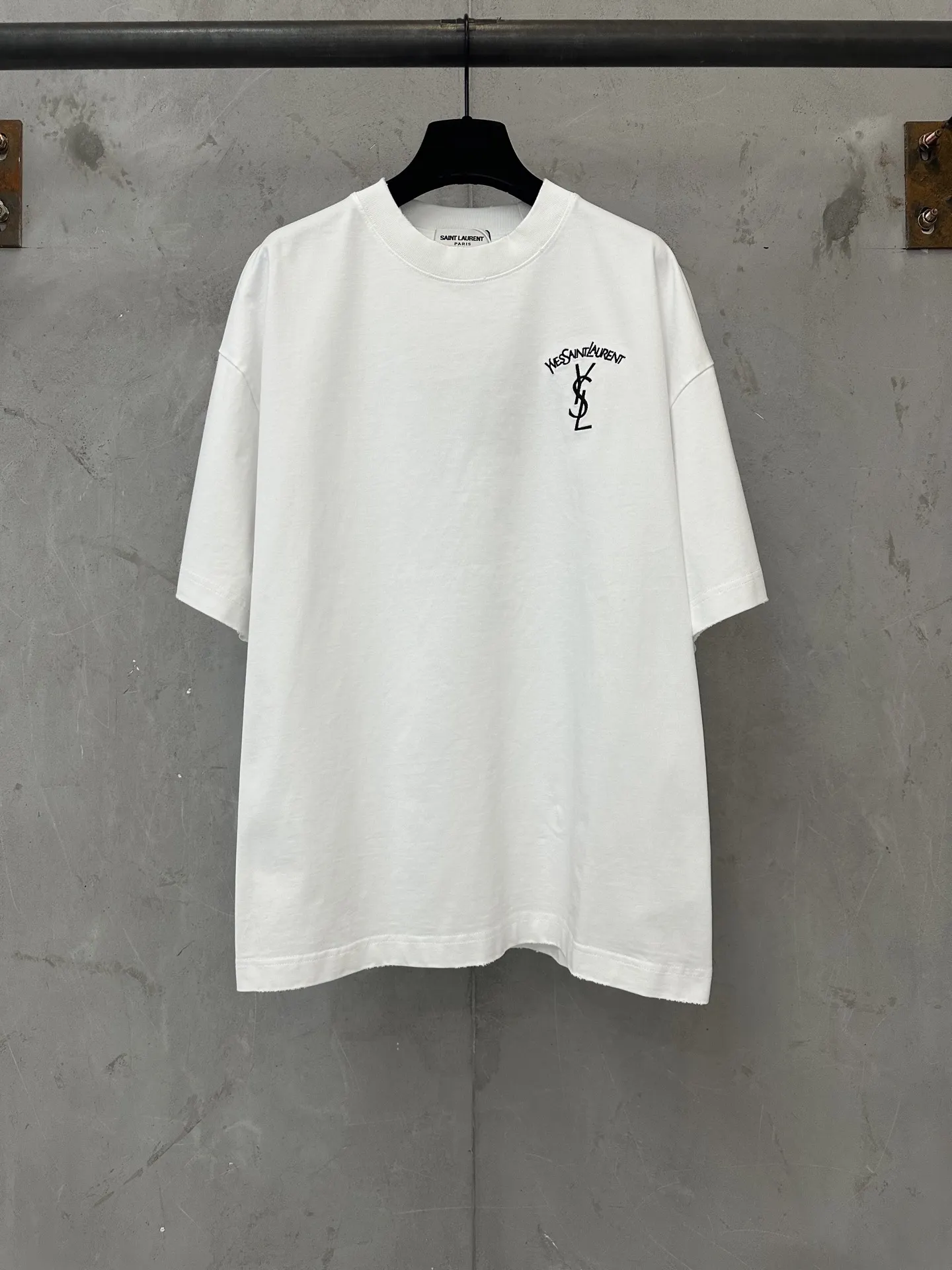 Logo Embroidered Heavyweight Cotton T-Shirt D19011757