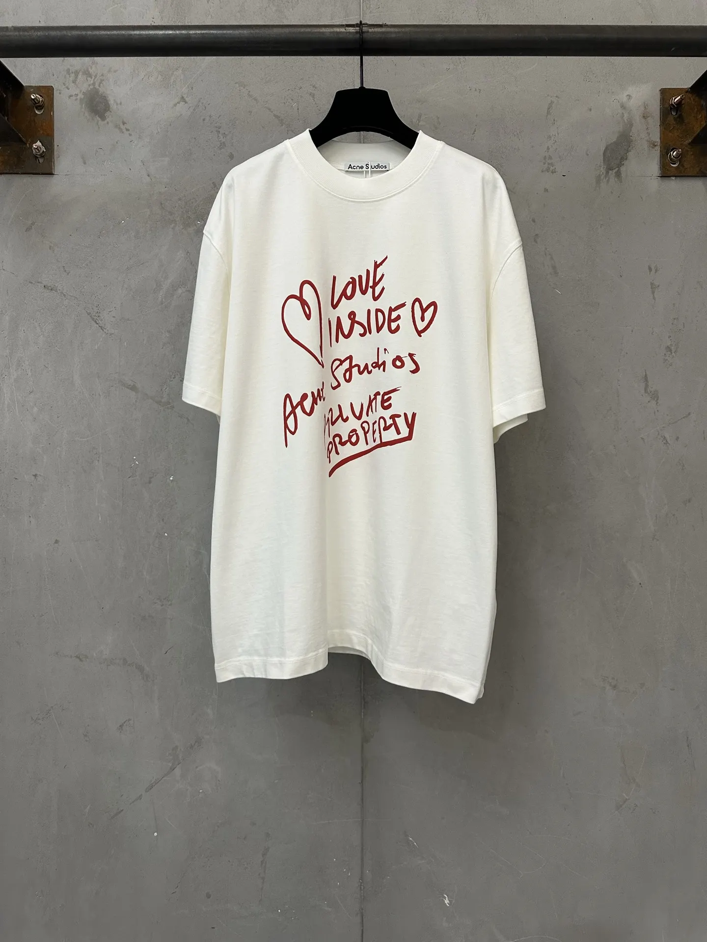Acne Studios Love Inside Graphic T-Shirt D19025015