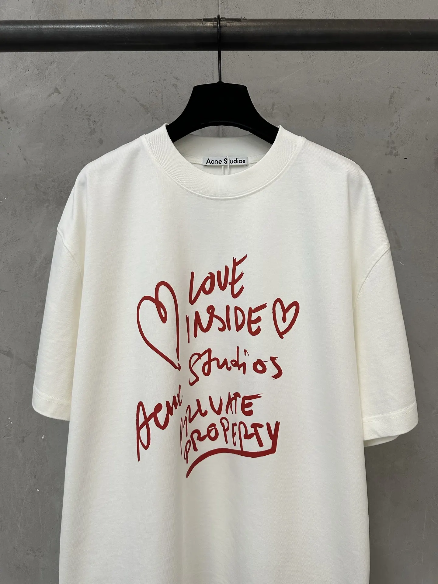 Acne Studios Love Inside Graphic T-Shirt D19025015 — view 3