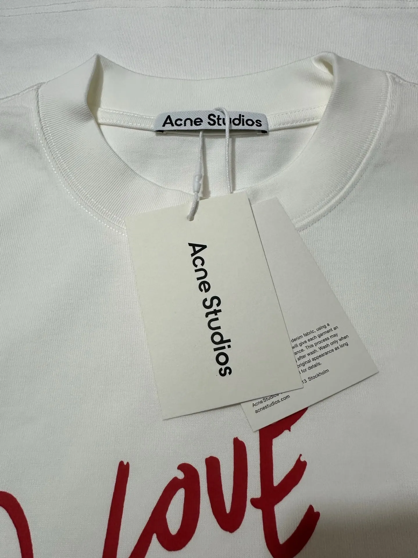 Acne Studios Love Inside Graphic T-Shirt D19025015 — view 6