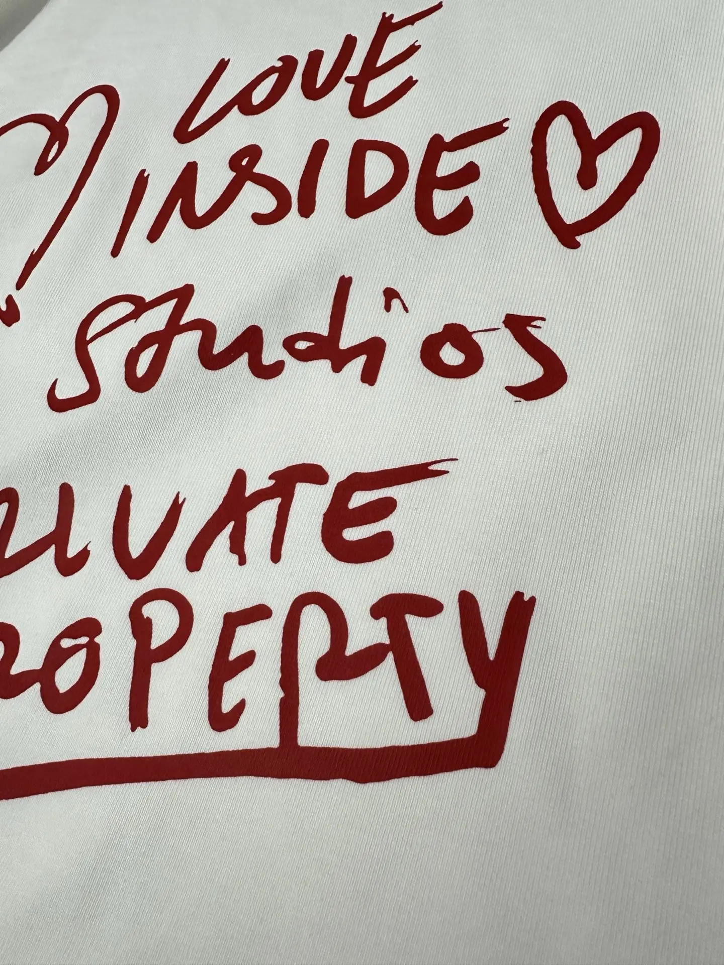 Acne Studios Love Inside Graphic T-Shirt D19025015 — view 7
