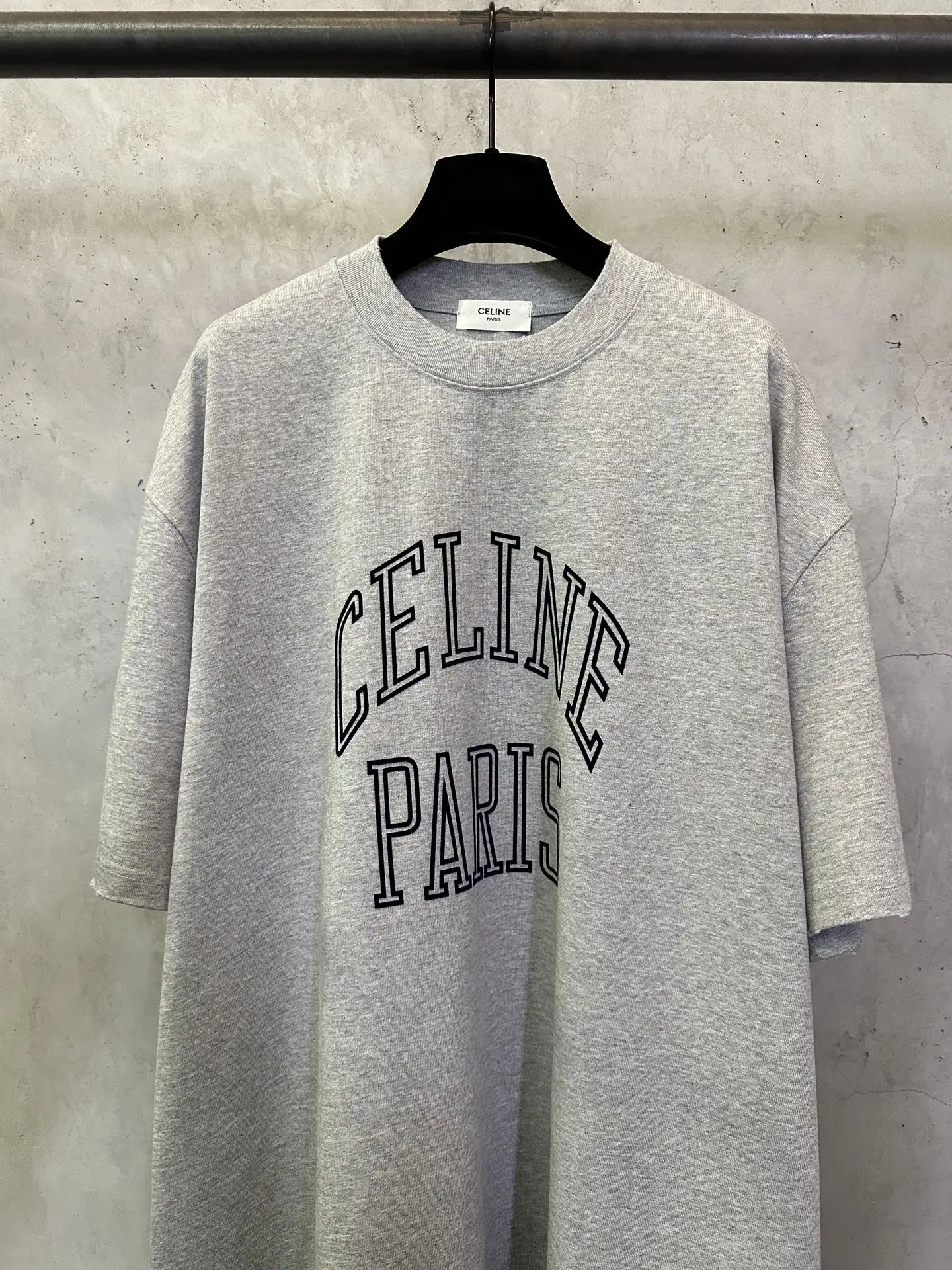 Logo-Flocked Heavyweight Cotton T-Shirt D19011410 — view 3