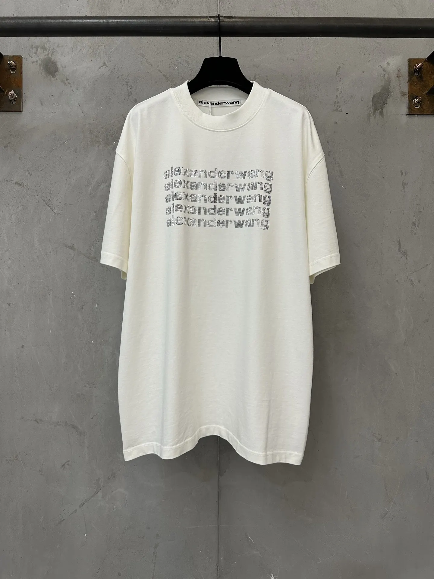 Crystal Logo Heavyweight Cotton T-Shirt D19525060