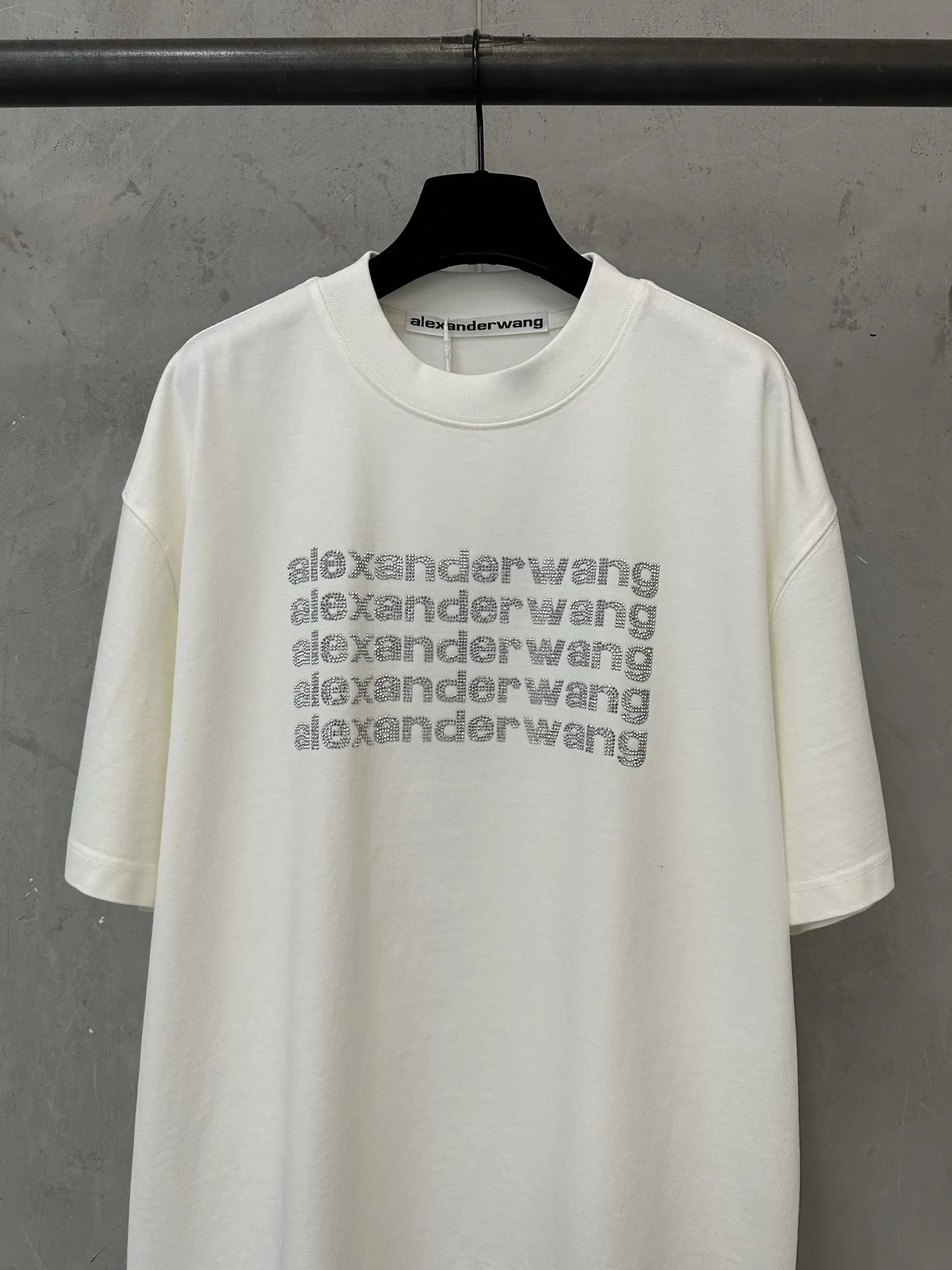 Crystal Logo Heavyweight Cotton T-Shirt D19525060 — view 3