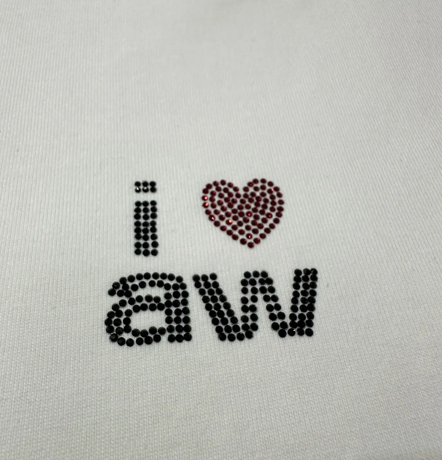 Hotfix Rhinestone Logo Cotton T-Shirt D20024428 — view 7