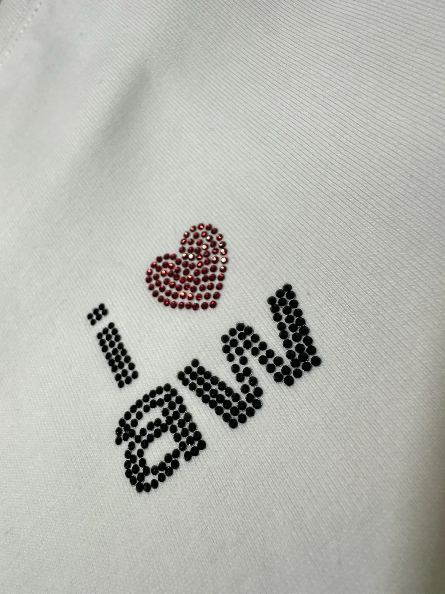 Hotfix Rhinestone Logo Cotton T-Shirt D20024428 — view 8