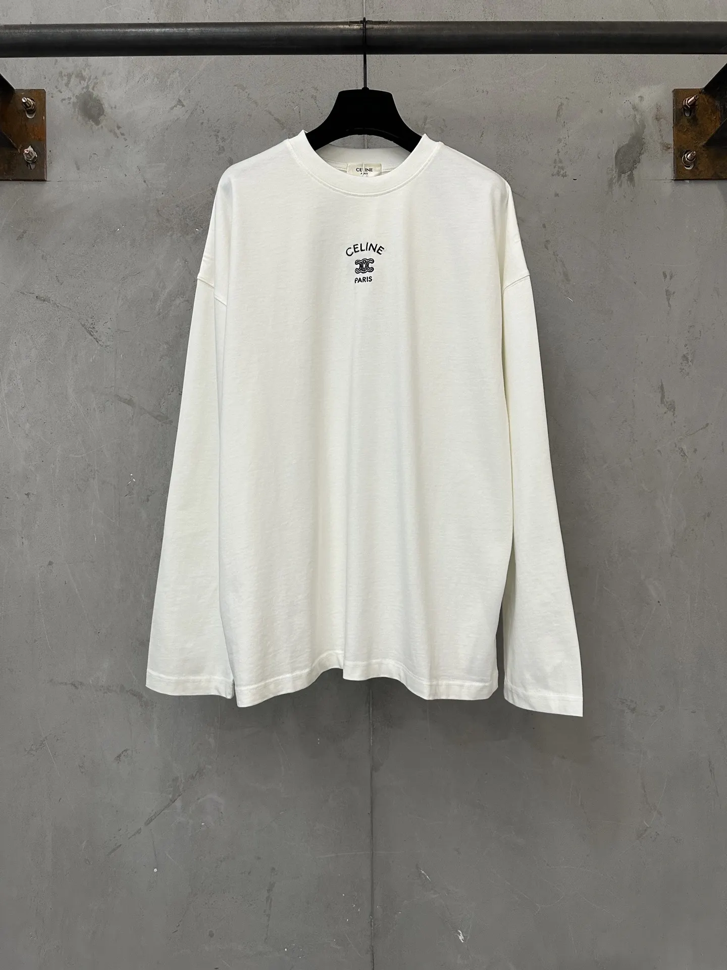 Triomphe Logo Embroidered Long-Sleeve T-Shirt D20018976