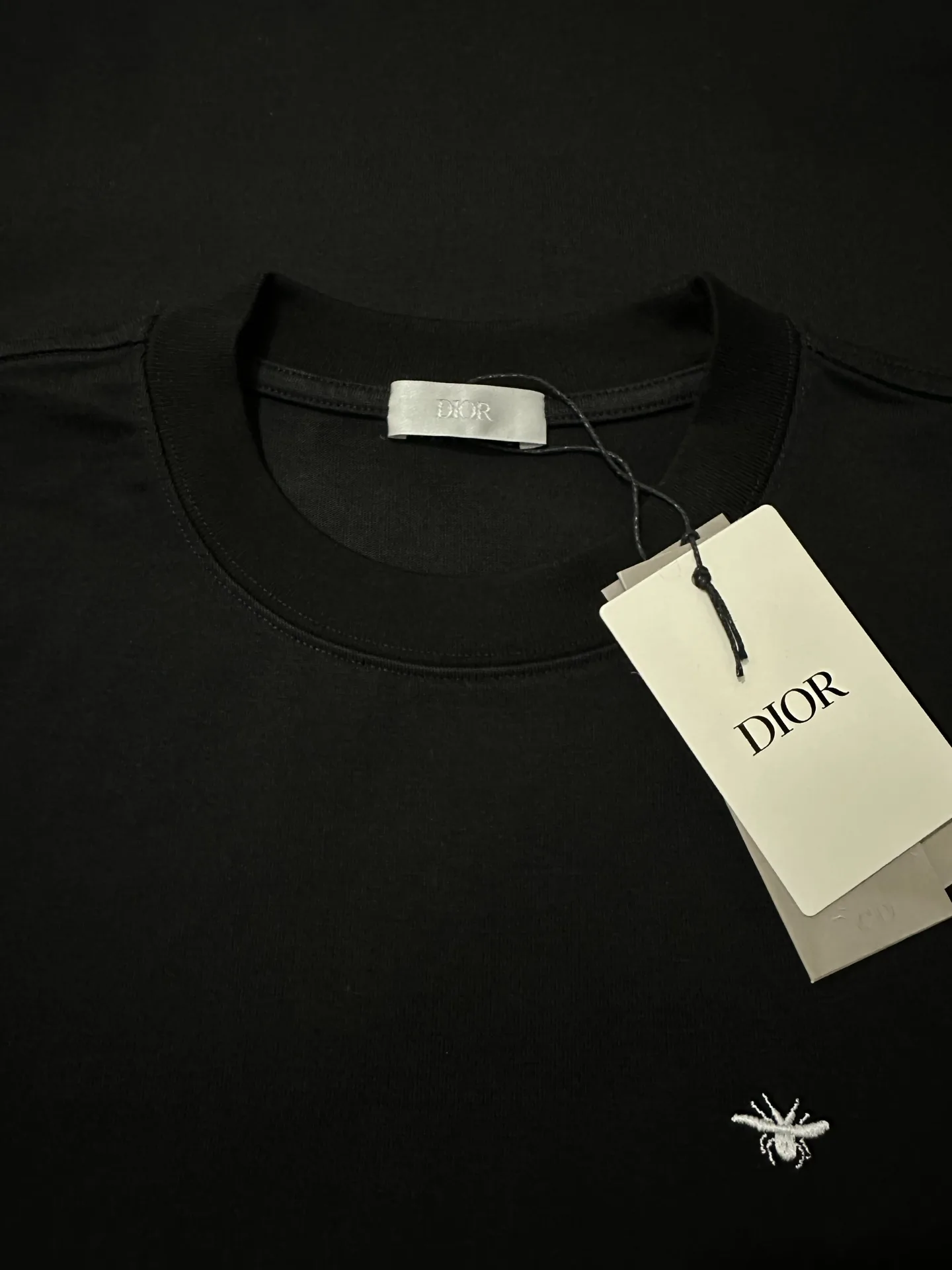 Bee Embroidery Heavyweight Cotton T-Shirt D21023548 — view 6