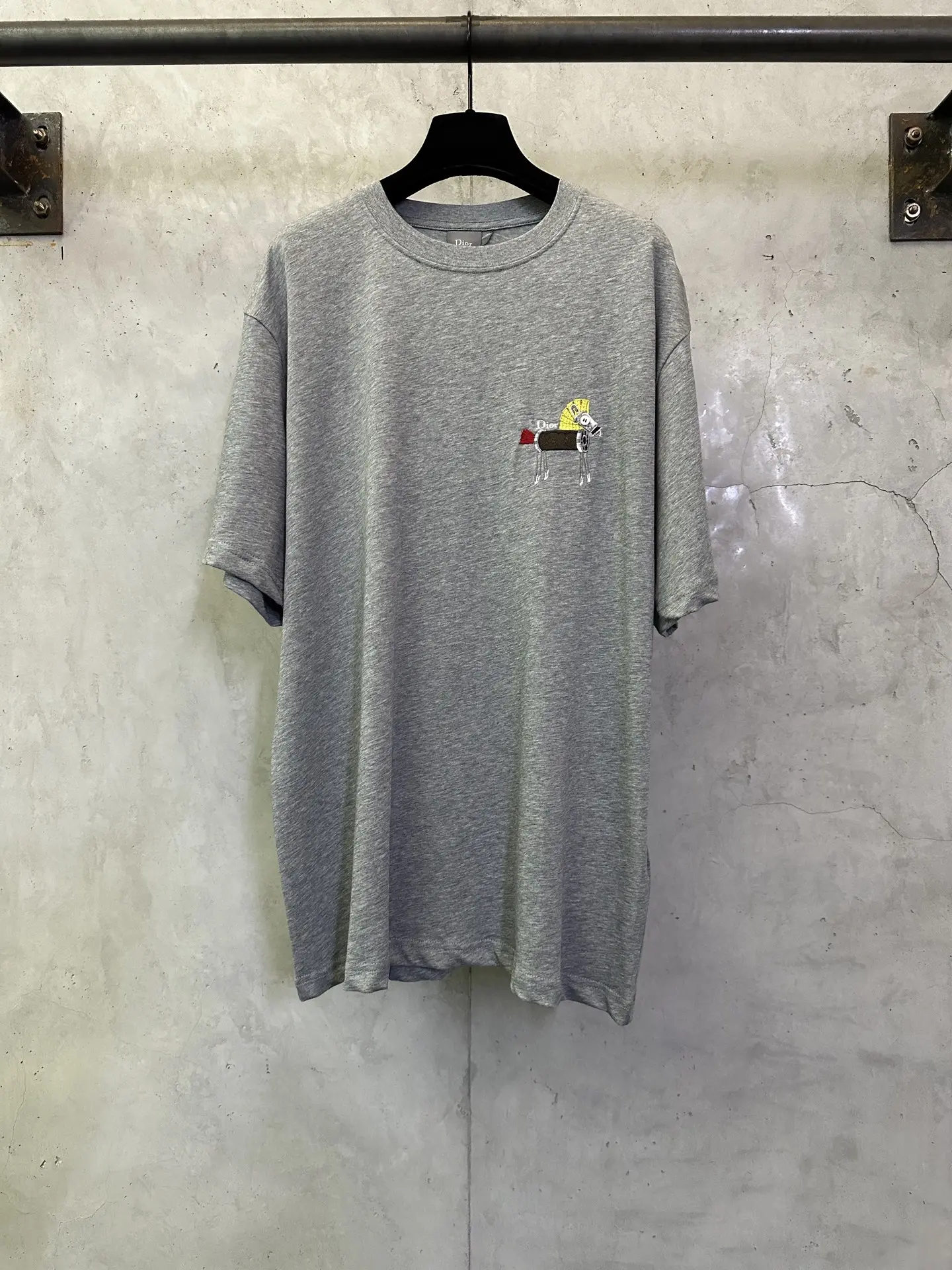Embroidered Pony Cotton Jersey T-Shirt D21012884