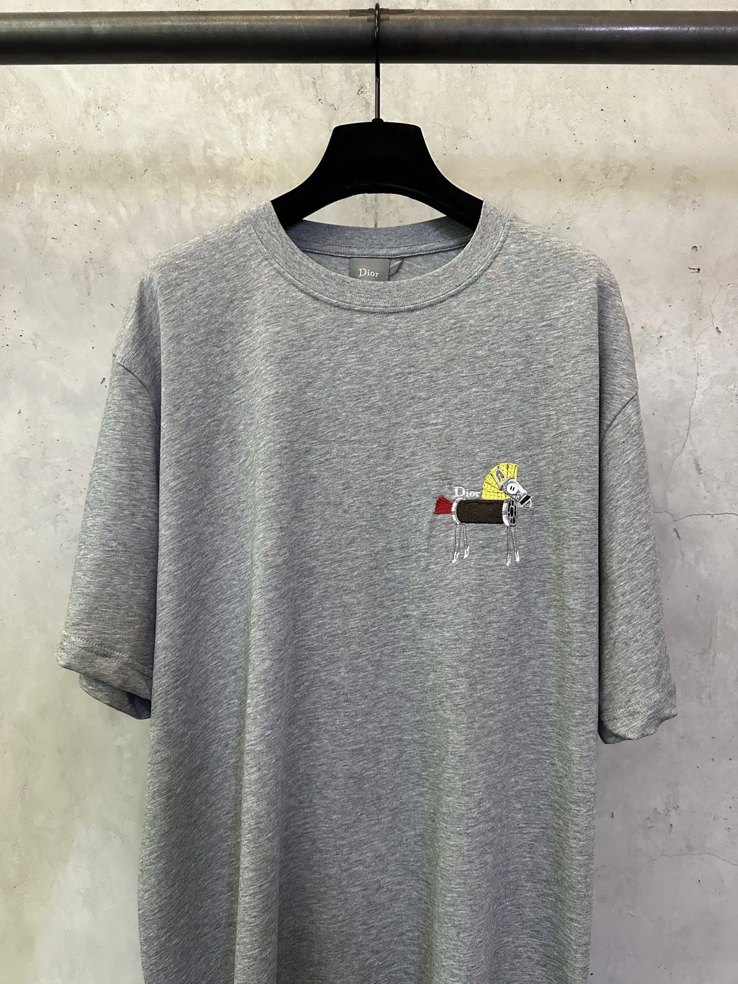 Embroidered Pony Cotton Jersey T-Shirt D21012884 — view 3