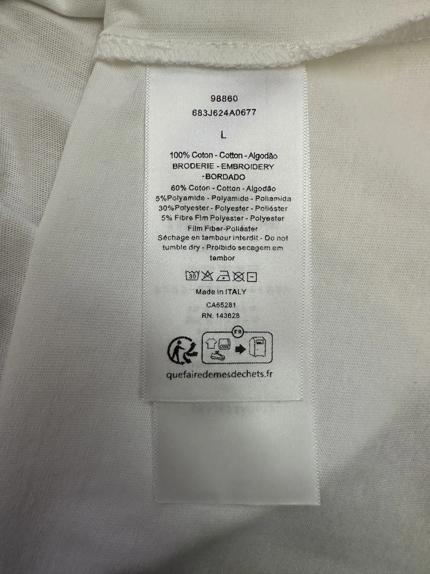 Embroidered Cotton-Jersey T-Shirt D21012885 — view 9