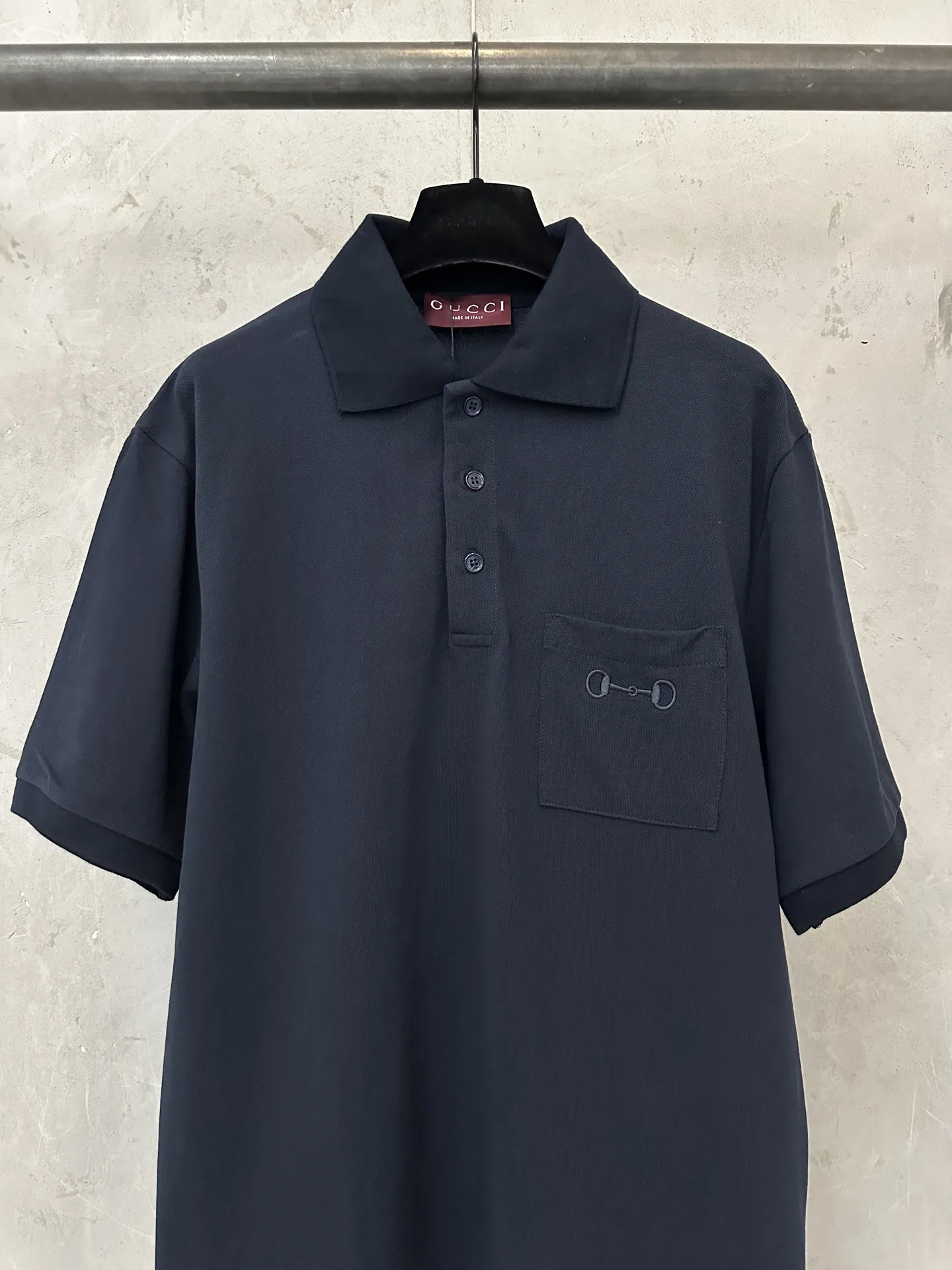 Horsebit Embroidered Cotton-Piqué Polo Shirt D21011889 — view 3