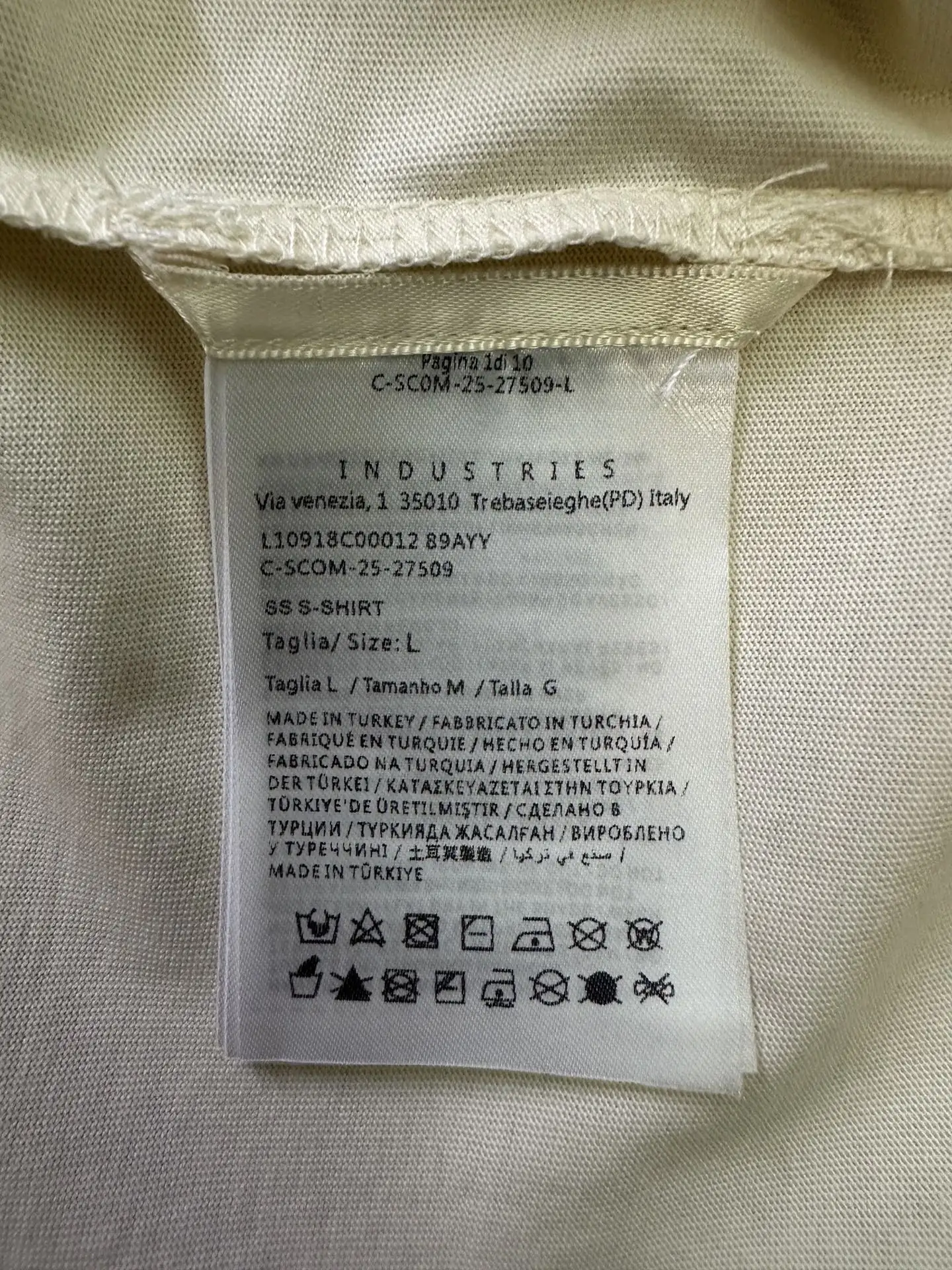 Embroidered Cotton T-Shirt with Tipped Collar D21012860 — view 9