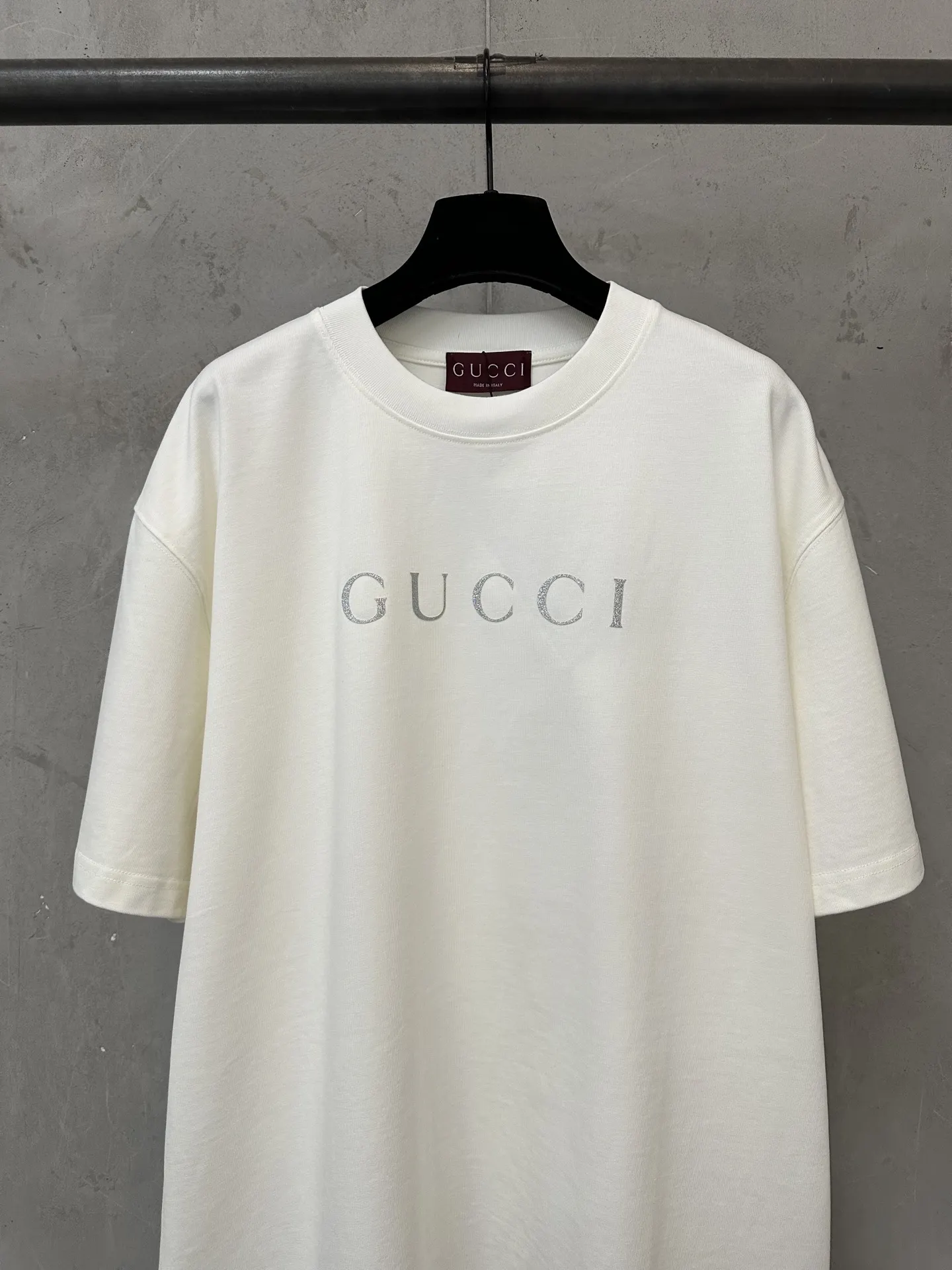 Glitter Logo Heavyweight Cotton T-Shirt D21023556 — view 3