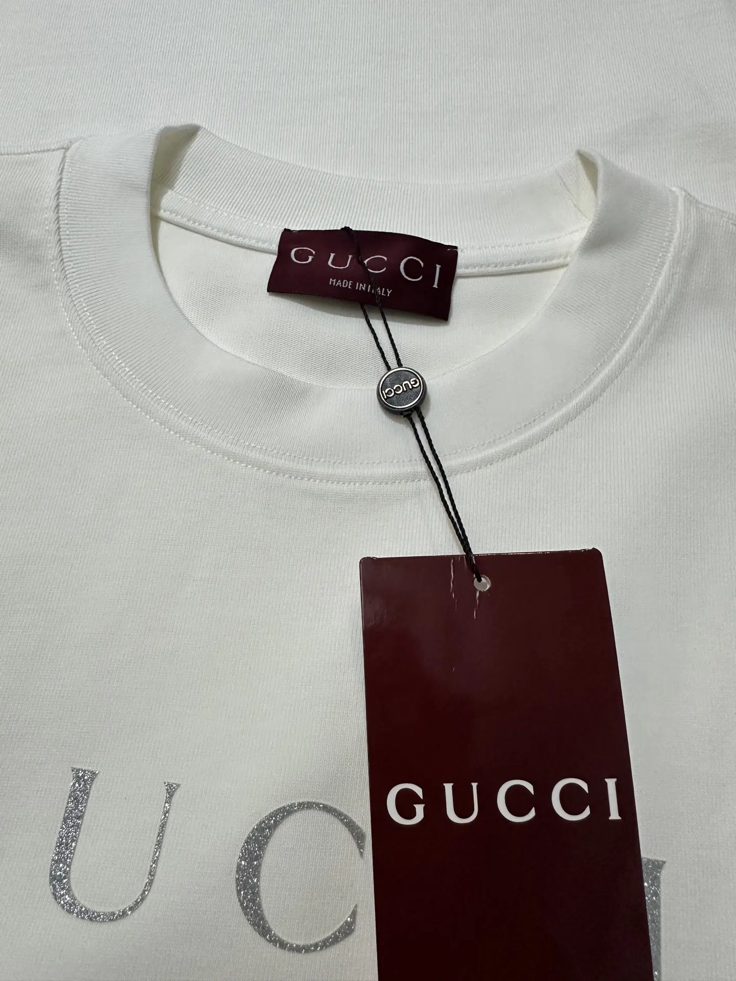 Glitter Logo Heavyweight Cotton T-Shirt D21023556 — view 6