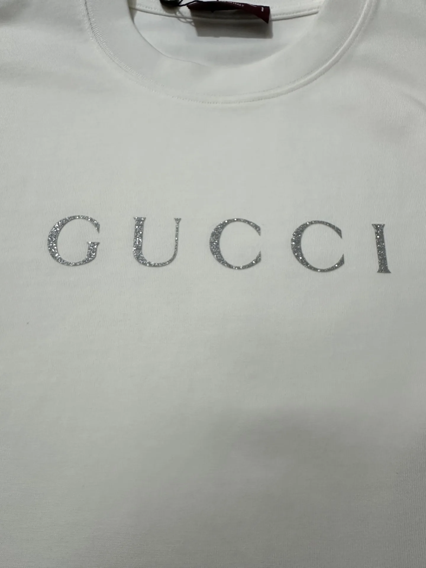 Glitter Logo Heavyweight Cotton T-Shirt D21023556 — view 7