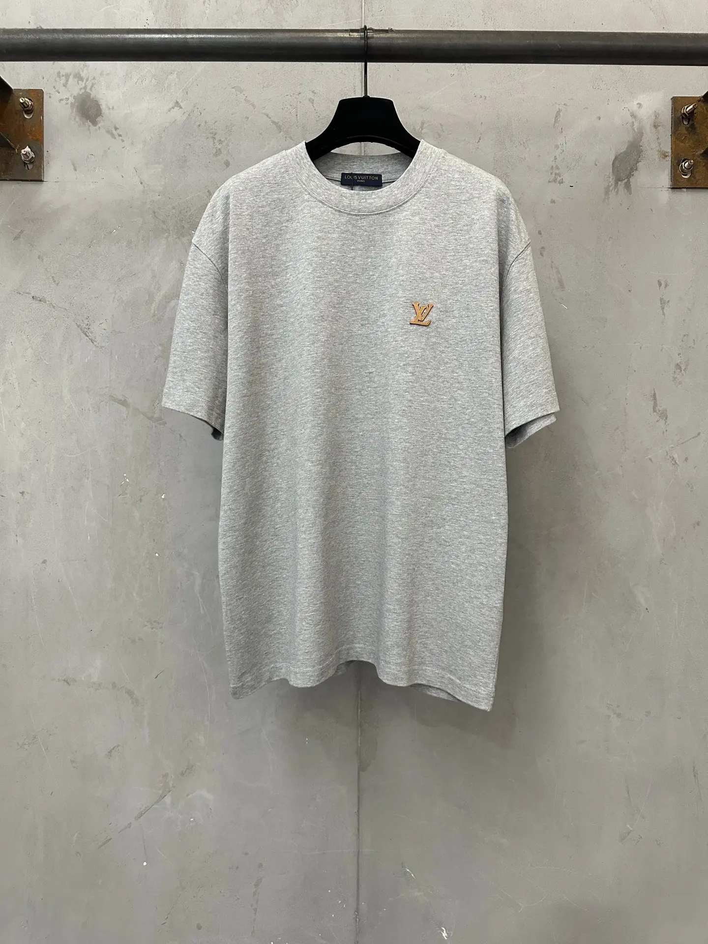 Leather Patch Logo Heavyweight Cotton T-Shirt D21023539
