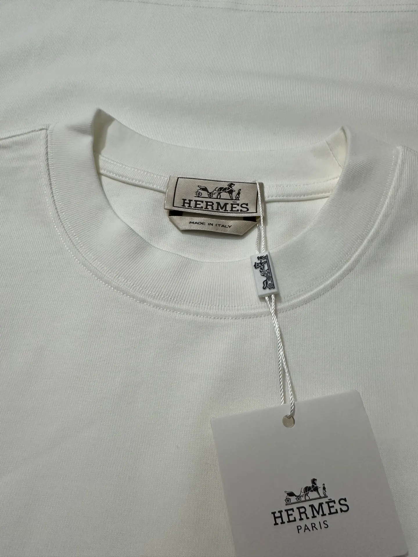 Leather Patch Heavyweight Cotton T-Shirt D21021804 — view 6