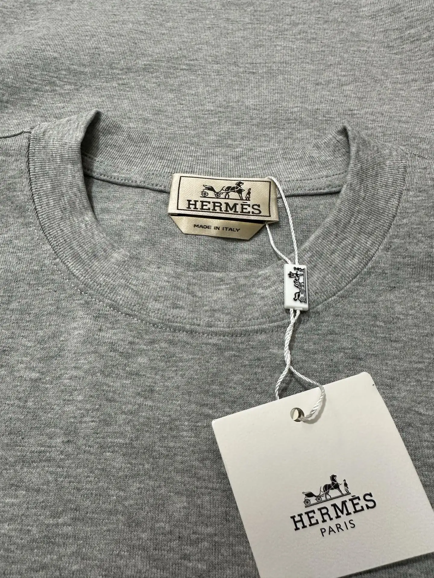 Leather Patch Heavyweight Cotton T-Shirt D21021805 — view 6
