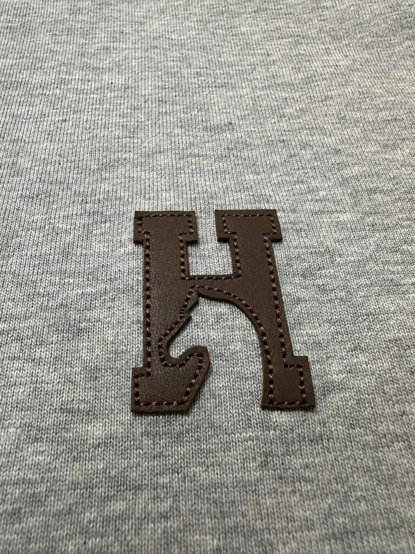 Leather Patch Heavyweight Cotton T-Shirt D21021805 — view 7