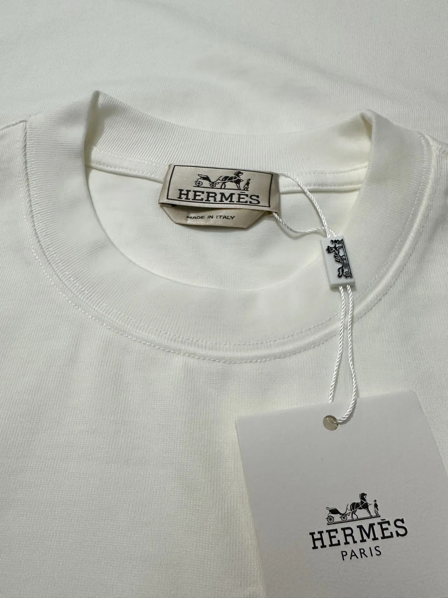 Heavyweight Cotton T-Shirt with Leather Patch D21021807 — view 6