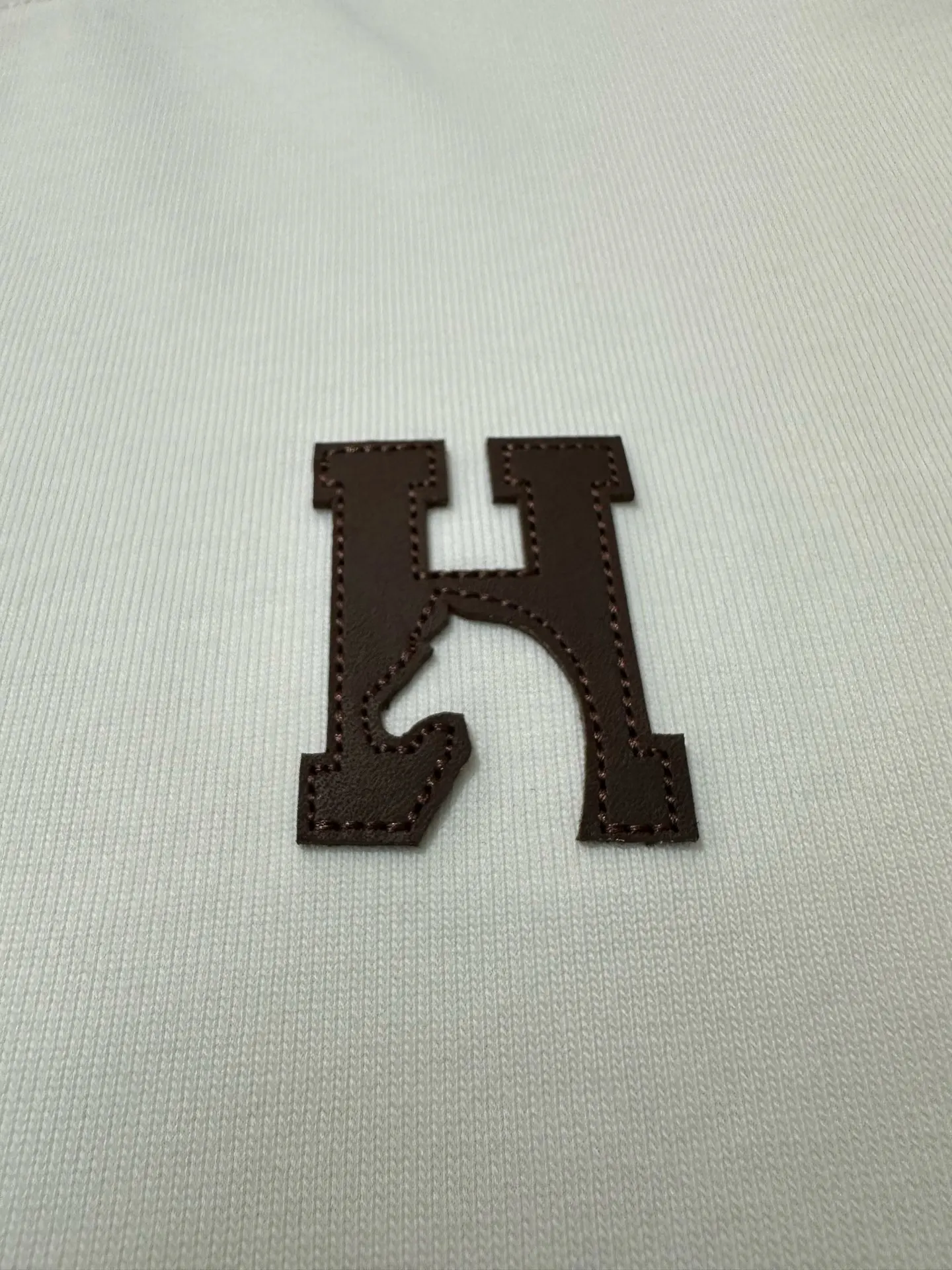 Heavyweight Cotton T-Shirt with Leather Patch D21021807 — view 7