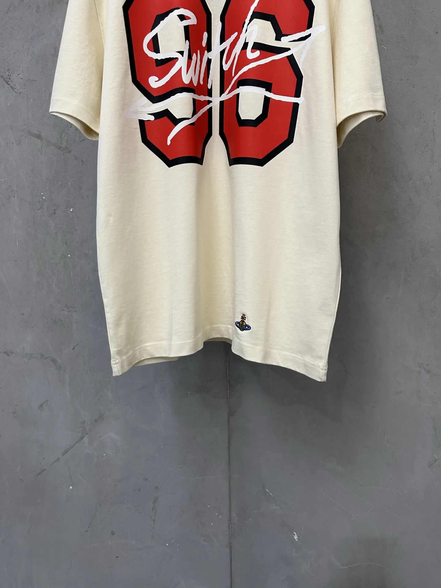 96 Graphic Print Heavyweight Cotton T-Shirt D21524369 — view 4