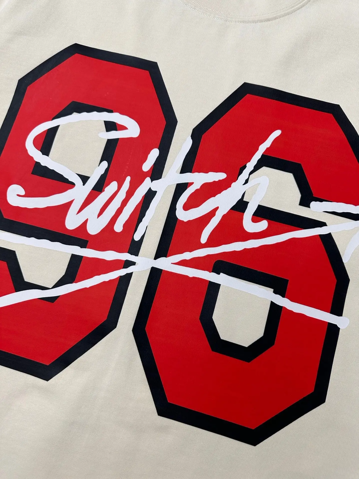 96 Graphic Print Heavyweight Cotton T-Shirt D21524369 — view 7