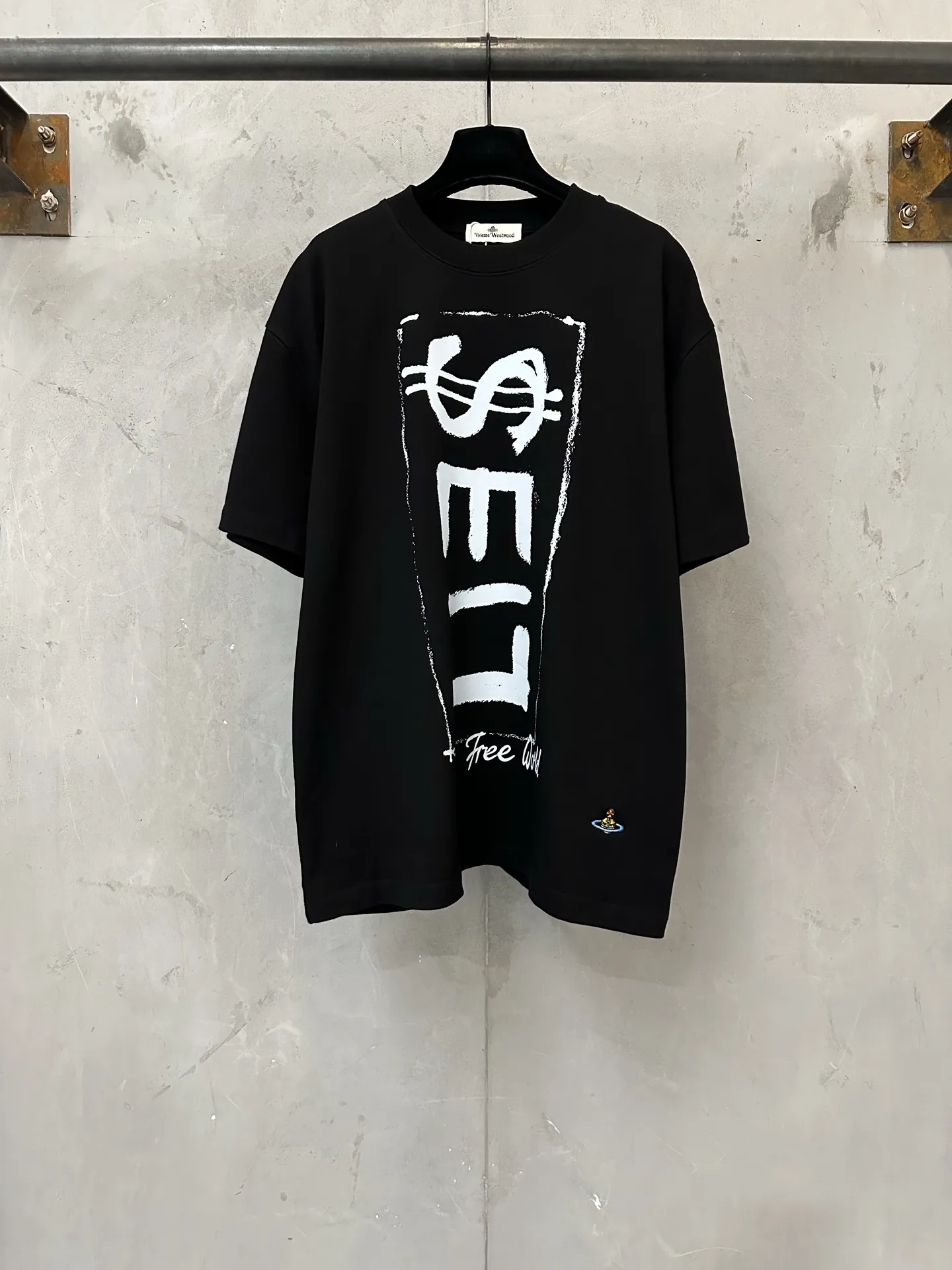 LIES Graffiti Print Heavyweight Cotton T-Shirt D21524442