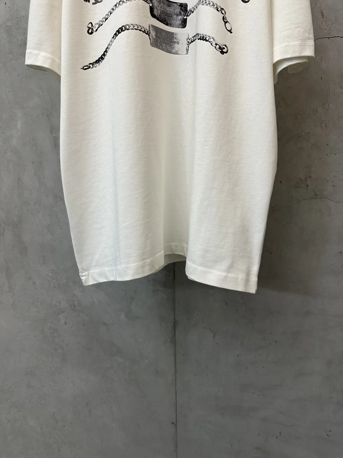 Chain Print Heavyweight Cotton T-Shirt D22012322 — view 4